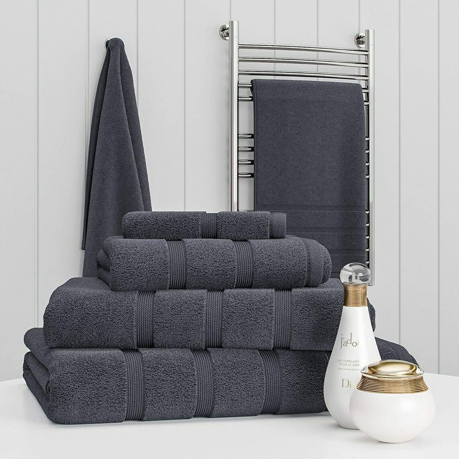 Premium 100% Cotton Towel Set – Luxury 2 Piece 500 GSM Bath and Hand Towels | Ultra Soft & Durable